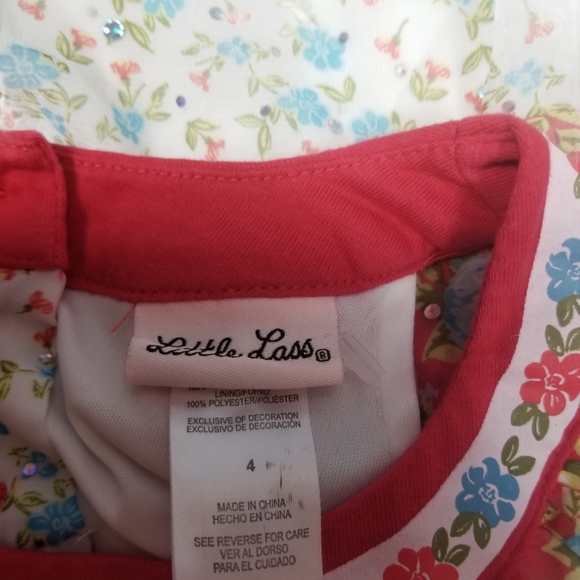 Little Lass Two Piece Short and Top Set Outfit Siz - Picture 4 of 4